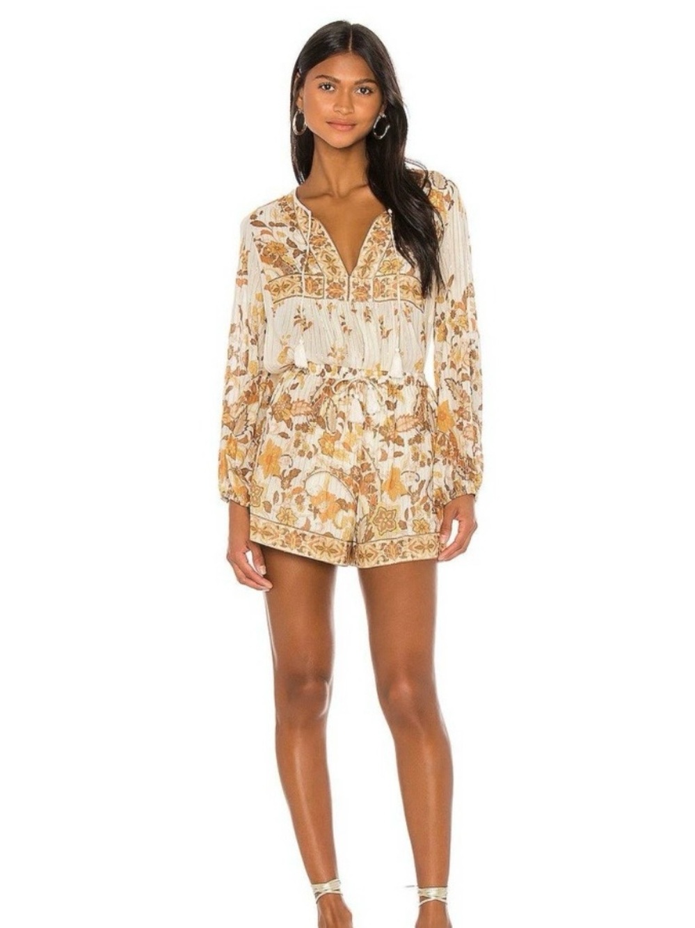 (Set) Spell Hendrix shorts and blouse set top small shirts large